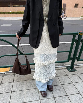 Lace long skirt