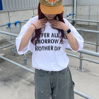 (Unisex) Lettering Oversized T-Shirt