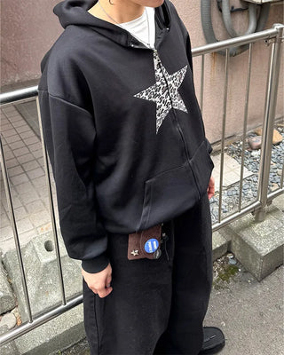 Leopard Star Hooded Parka