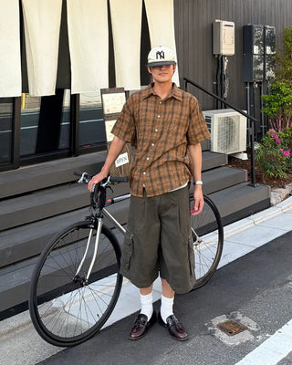 Cargo zip shorts