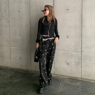 Frill Lace Banding Pants