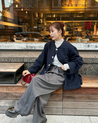 See-through layered long-sleeve T-shirt