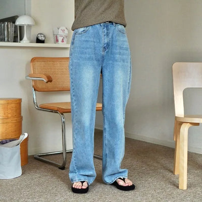 Light blue denim pants