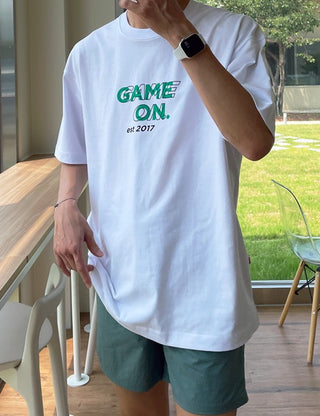 GAME ON SUPIMA Cotton Short Sleeve T-shirt (2 colors)