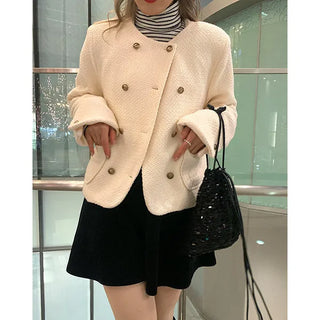 Tweed wool double jacket