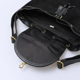 Suede backpack