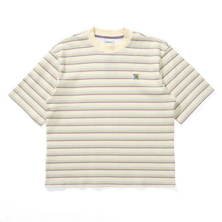 [Monterest] Waffle Knit Striped Logo T-Shirt