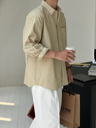 Cohen Seersucker Stripe Shirt