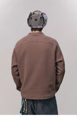[Monterest] Honeycomb Fleece Half-Zip Pullover