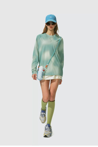 [Monterest] Tie-Dye Print Long Sleeve UPF50+ Tee