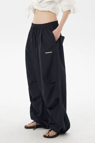[MASONPRINCE] Lightweight Nylon Parachute Pants