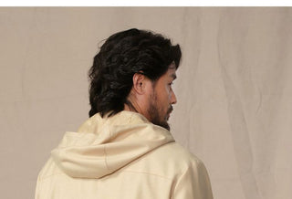 [CULTUM] Wool Blend Hooded Zip-Up Jacket