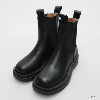 Multi-colored mid-calf Chelsea boots