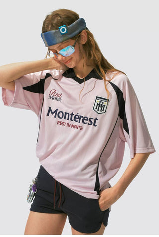 [Monterest] Outdoor Sports Print Polo Jersey Tee