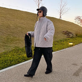 Quilted loose jacket