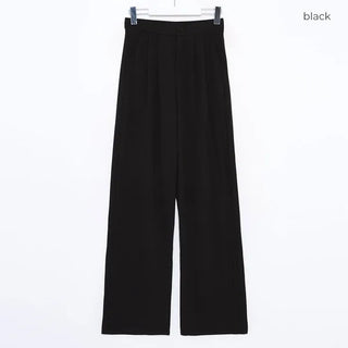 Black wide-leg pants