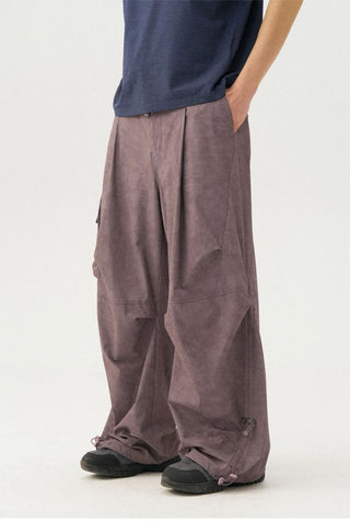 [Monterest] Washed Pleated Parachute Pants