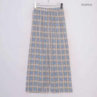 Color Check Easy Pants