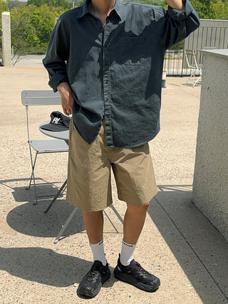 Haze Aging Fade Washed Shirt