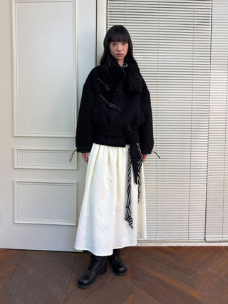 [NeverSeez] Jacquard Voluminous Skirt