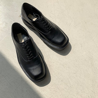 Square derby loafers
