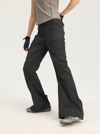 [Monterest] Water-Resistant Textured Flare Pants