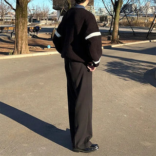 Sleeve Line Bicolor Knit
