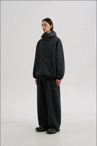[MASONPRINCE] Air Layer Stand Collar Hoodie Set