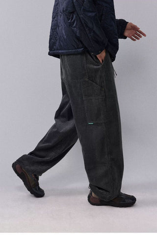 [Monterest] Washed Wide Wale Corduroy Work Pants