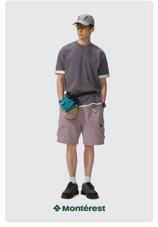[Monterest] 7A Antibacterial Stitch Panel Relaxed Tee