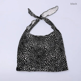 Leopard velvet bag