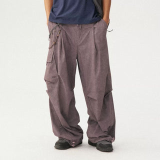 [Monterest] Washed Pleated Parachute Pants