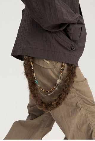 [Monterest] Detachable Triple Chain Beaded Pants Chain