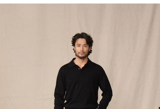 [CULTUM] Cashmere Blend Polo Knit Sweater