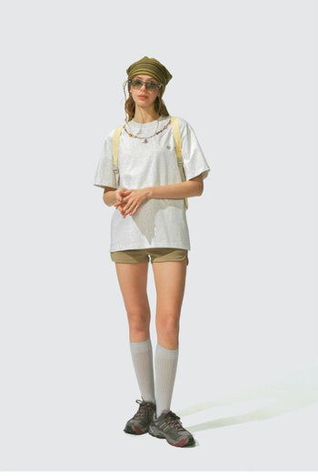 [Monterest] Necklace Print Embroidered Relaxed Tee