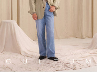 [CULTUM] Washed Cotton Twill Lapel Jacket