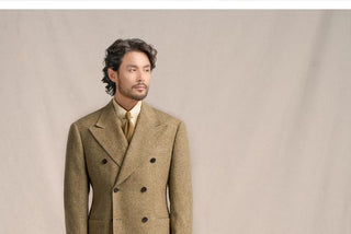 [CULTUM] 1930s Wool Blend Peak Lapel Blazer