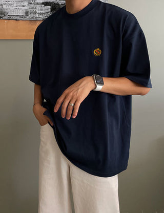 Queen Embroidered Oversized Short Sleeve T-shirt (4 colors)