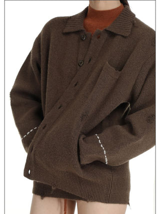 MASONPRINCE Collar Button Cardigan