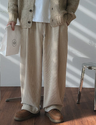 Mink Corduroy Elastic Pants (3 colors)