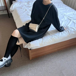 Balloon sleeve mini dress