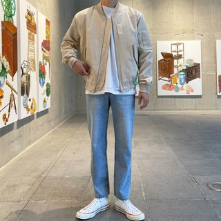 Cotton bomber jacket (2 colors)
