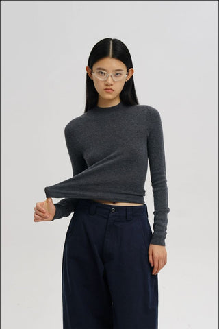 [MASONPRINCE] Seamless Cashmere Blend Layer Shirt