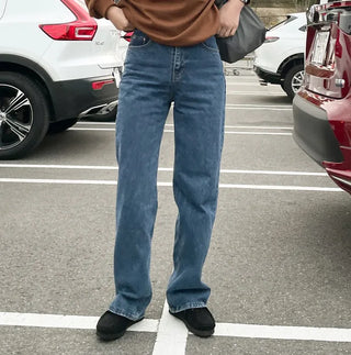 wide blue pocket pants