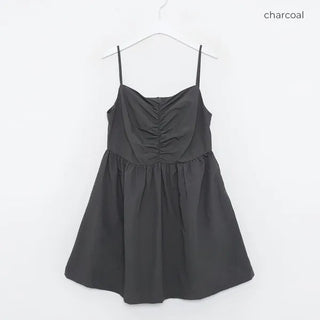 Shirred mini dress