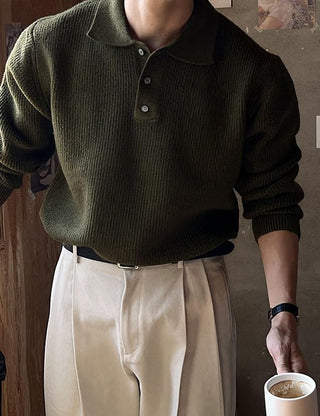 AT. Collared Knit (span fabric)