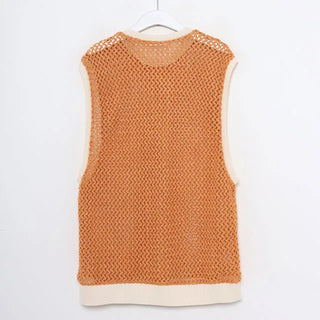 minette fishnet vest
