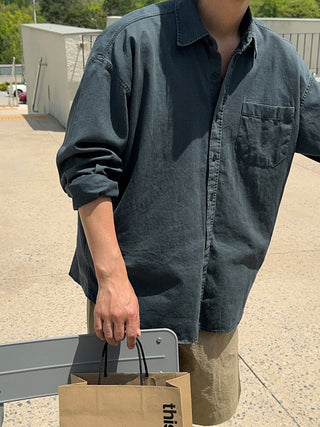 Haze Aging Fade Washed Shirt