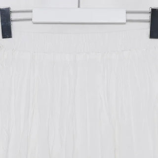 Shirred long skirt