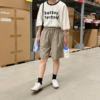 nylon cargo half pants